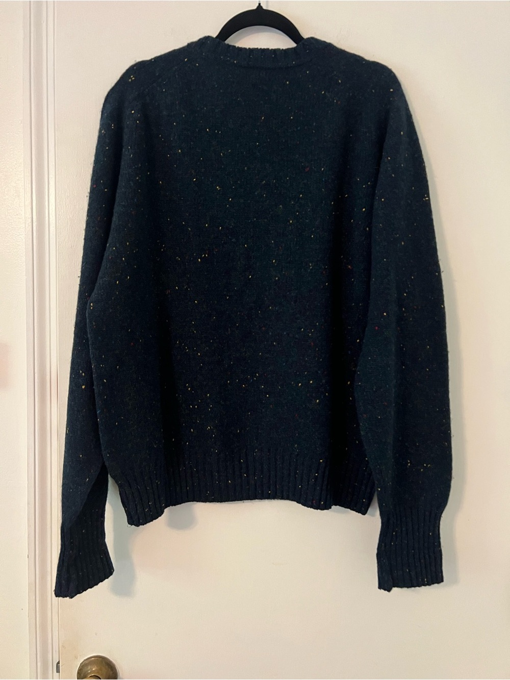 Vintage Christopher Hayes 100% Shetland Wool sz L Made in Ireland Green (S200) - Picture 3 of 6